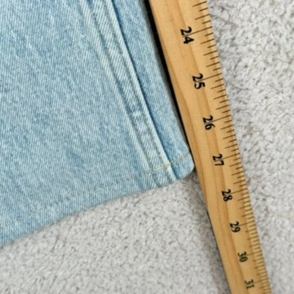Abercrombie Fitch Womens 90s Straight Jeans Low Rise Light‎ Curve Love 25/0 NWT